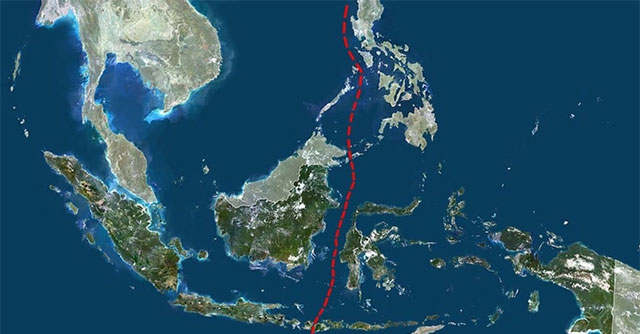 Vén màn rào cản vô hình tồn tại hàng triệu năm vắt qua lãnh thổ Indonesia