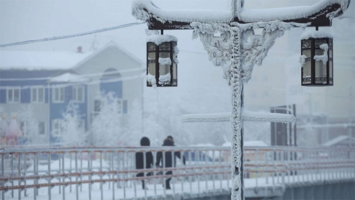 Thành phố Yakutsk ở Siberia là một trong những nơi lạnh nhất thế giới.