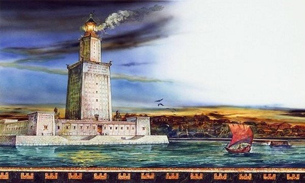 hai-dang-alexandria-1 Vào thế kỉ thứ 3 trước Công nguyên, người Hy Lạp cổ đại ở Alexandria đã dựng ngọn hải đăng đầu tiên trong lịch sử