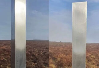 Khối trụ bí ẩn "trông như UFO" xuất hiện ở xứ Wales