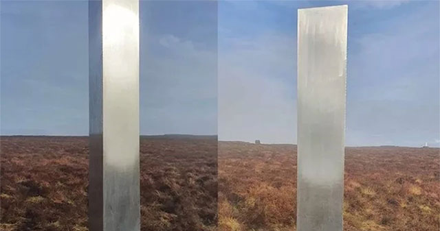 Khối trụ bí ẩn “trông như UFO” xuất hiện ở xứ Wales