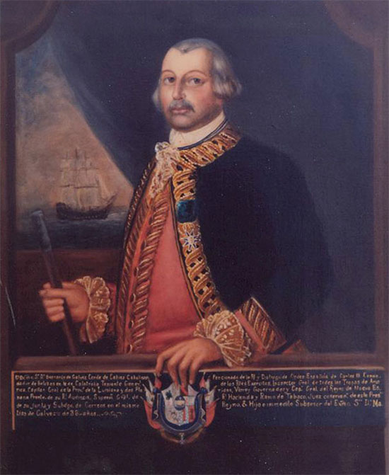 Bức tranh Bernardo de Galvez